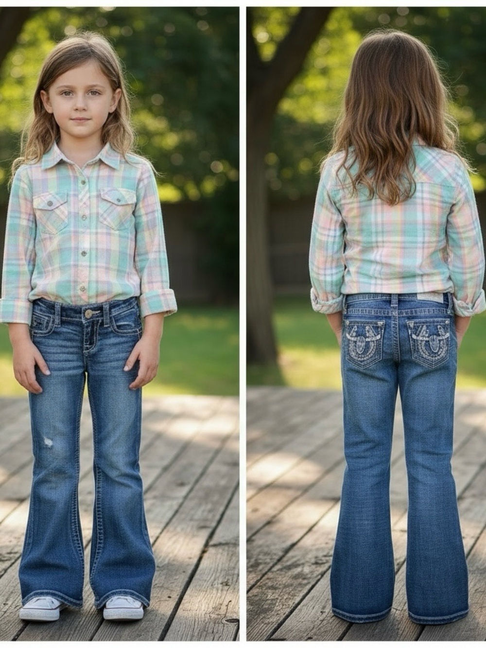 Miss Me Youth Blue Mid Rise Flare Jeans